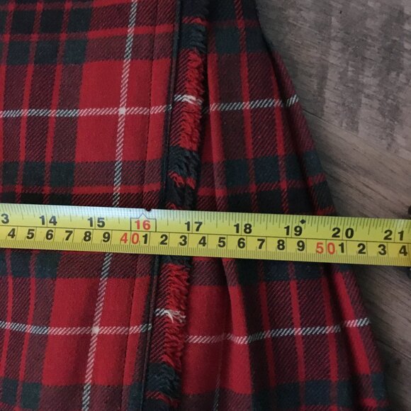 Vintage Fraser Scottish Tartan Wool Kilt 28W - Picture 14 of 16